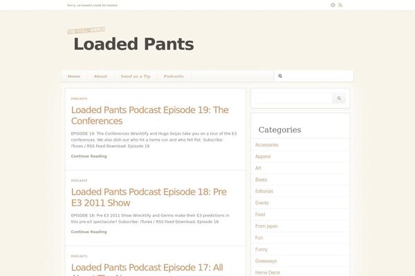 loadedpants.com site used Diverse