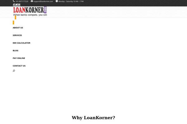 loankorner.com site used The7 Child