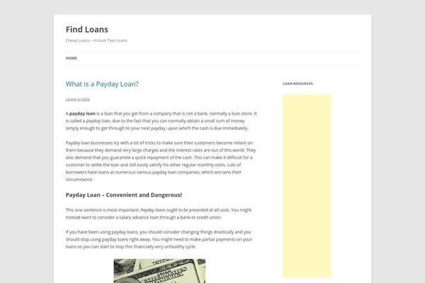 WordPress website example screenshot