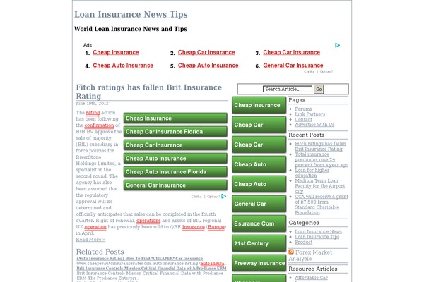 loansinsurancetips.com site used Adsense