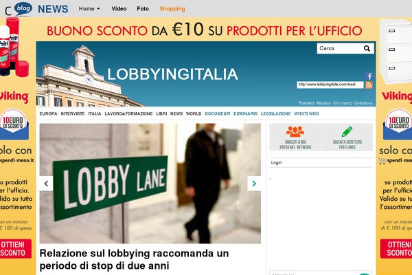 lobbyingitalia.com site used Layout-comunicablog-generale