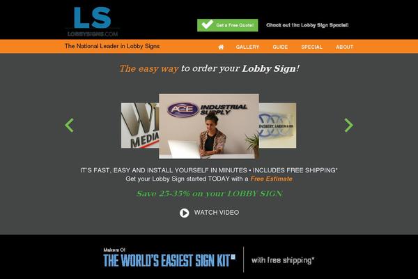 lobbysigns.com site used Lobbysigns