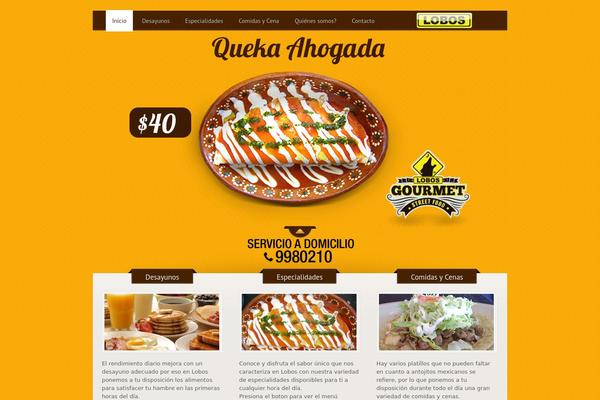 The Restaurant theme site design template sample