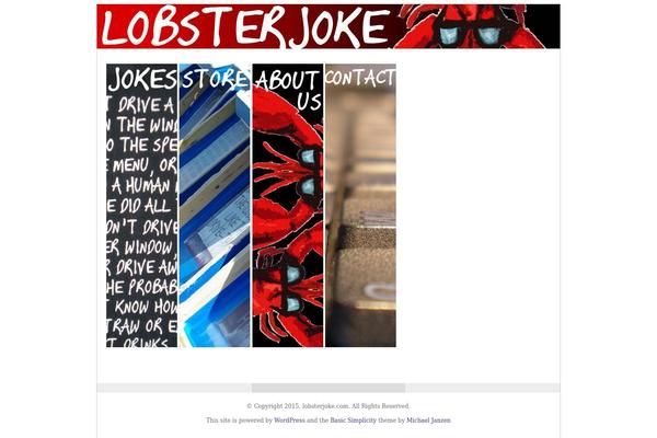 lobsterjoke.com site used Basic Simplicity
