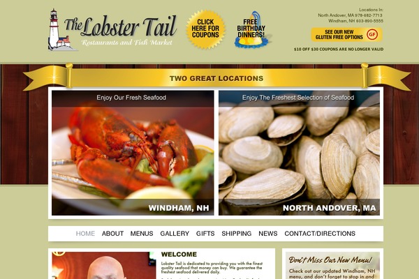 lobstertail.net site used Ballet