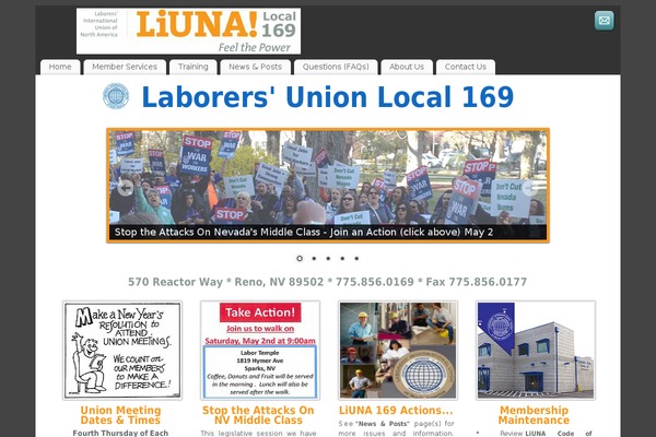 WordPress website example screenshot