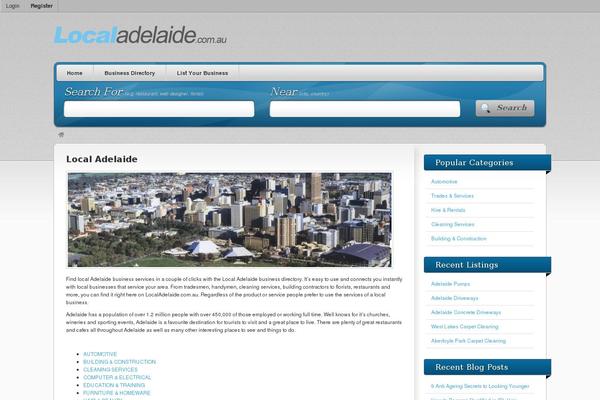 Vantage theme site design template sample