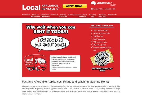 localappliancerentals.com.au site used Genesis-sandbox-html5