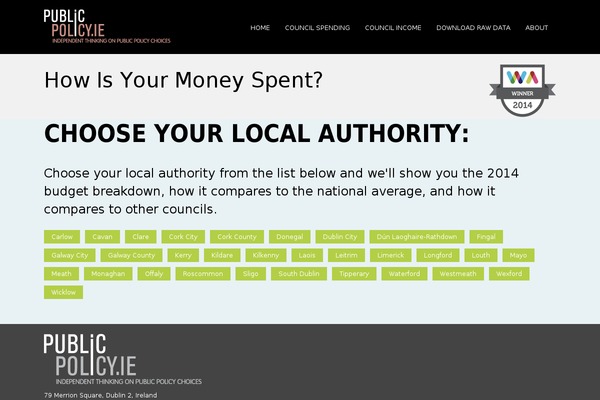 localauthorityfinances.com site used Baretheme