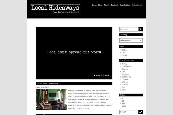 localhideaways.com site used Localhideaways