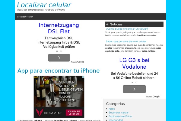 localizarcelular.com site used Jcrevtheme