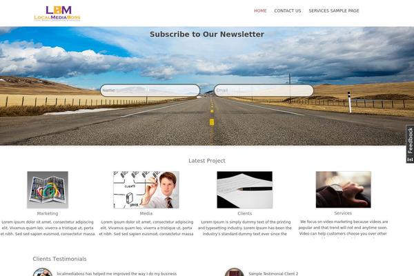 Agencypro theme site design template sample