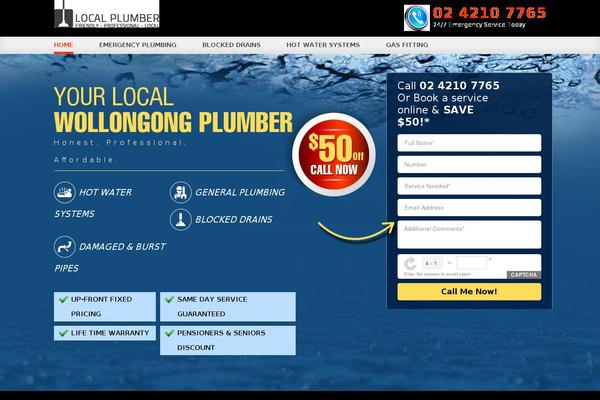 localwollongongplumbers.com.au site used Responsive_new