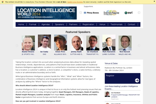 locationintelligenceconference.com site used Expoengine