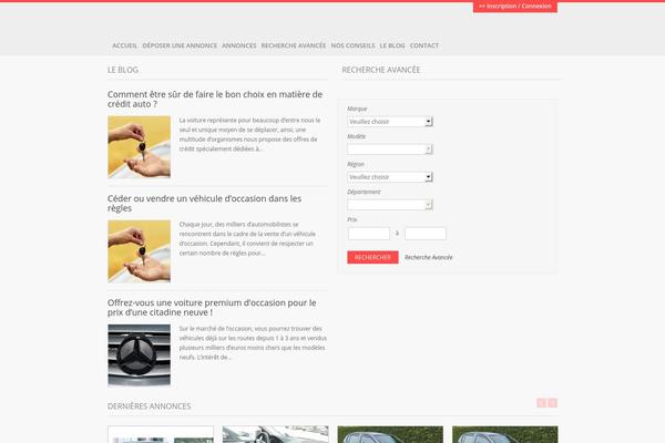 Autotrader theme site design template sample