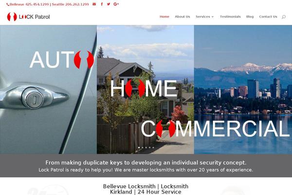 lockpatrol.com site used Lockpatrol-divi