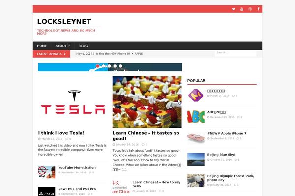 WordPress website example screenshot