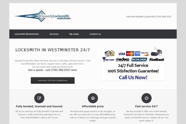 Vantage theme site design template sample