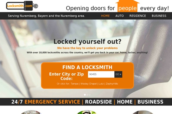 Locksmith theme site design template sample