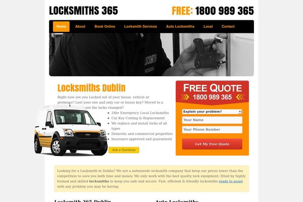 locksmiths365.ie site used Locksmiths365