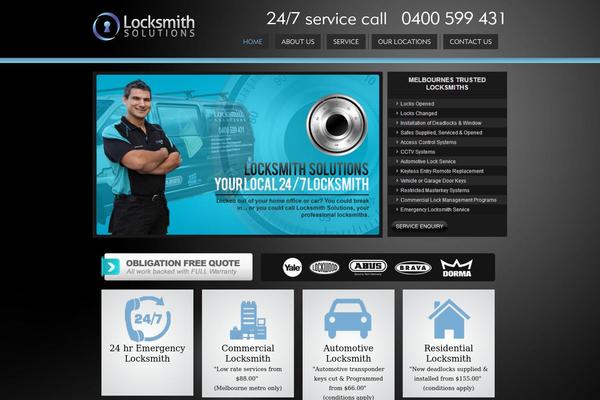 Locksmith theme site design template sample