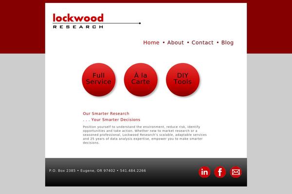 lockwoodresearch.com site used Lockwood-responsive