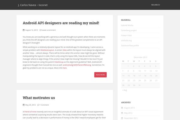 WordPress website example screenshot