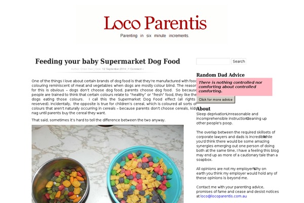 locoparentis.com.au site used Spicy Typography