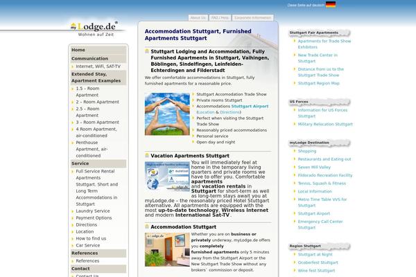 WordPress website example screenshot