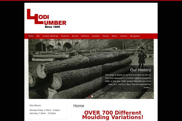 WordPress website example screenshot