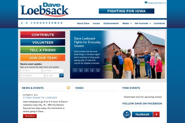 loebsackforcongress.org site used Loebsack