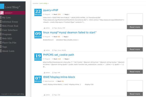 loencn.com site used Loenblog