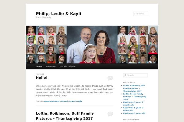 Twenty Eleven theme site design template sample