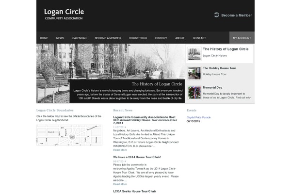 Logan theme site design template sample