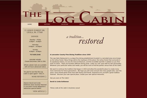 logcabinrestaurant.com site used Logcabin