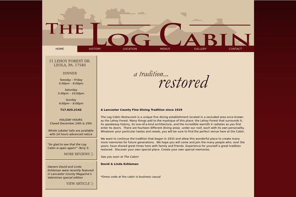 logcabin theme websites examples