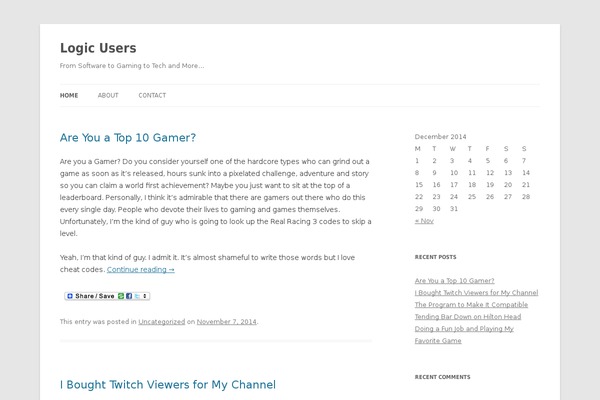 Twenty Twelve theme site design template sample