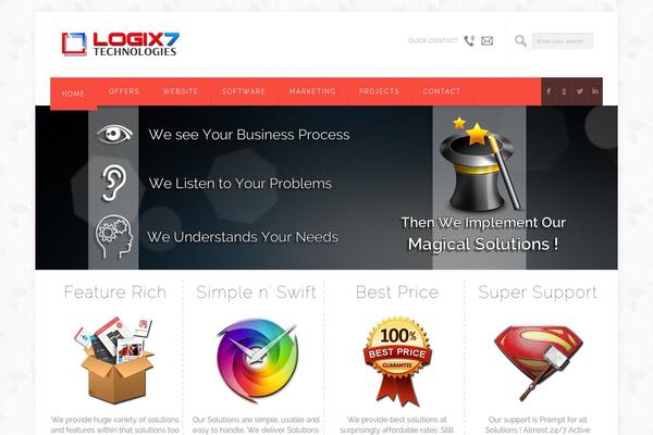 logix7.com site used Logix7