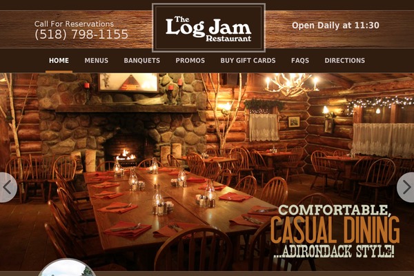 logjamrestaurant.com site used Logjam