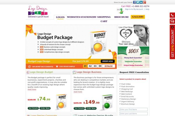 WordPress website example screenshot