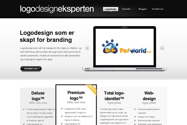 logodesigneksperten.no site used Productfolio