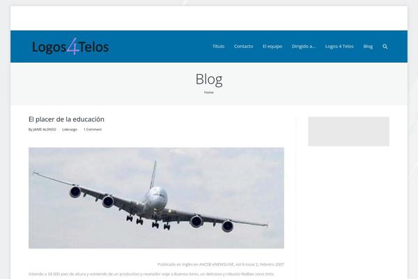 WordPress website example screenshot