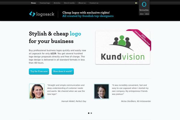 logosack.com site used Logosack
