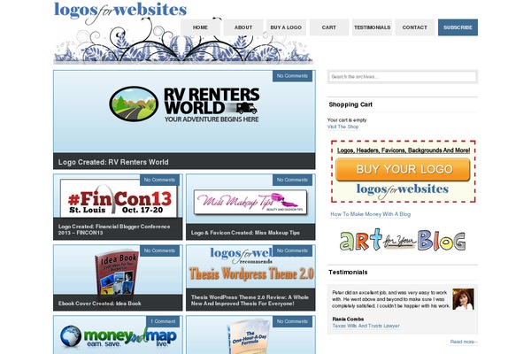 WordPress website example screenshot