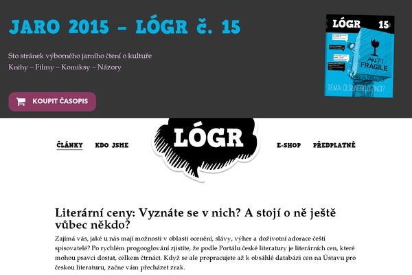 logrmagazin.cz site used Logr