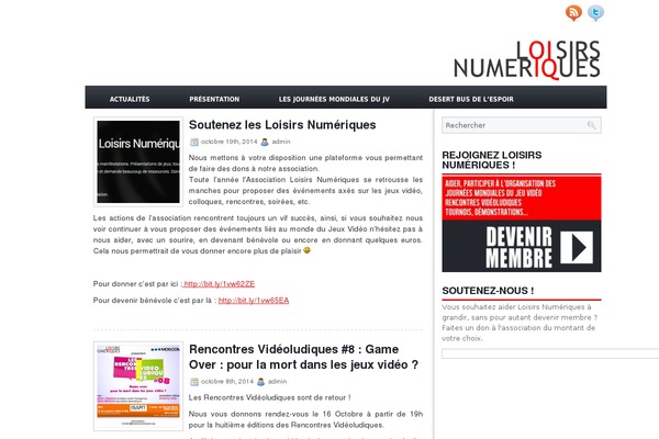 loisirs-numeriques.org site used Vivex-1