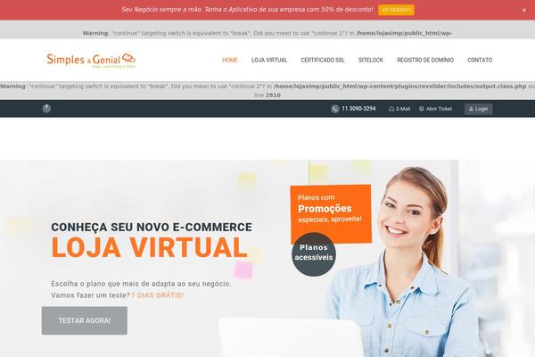 lojasimplesegenial.com.br site used Revenda