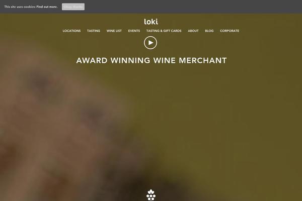 lokiwine.co.uk site used Loki