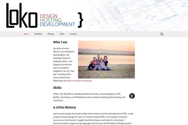 Coral Parallax theme site design template sample