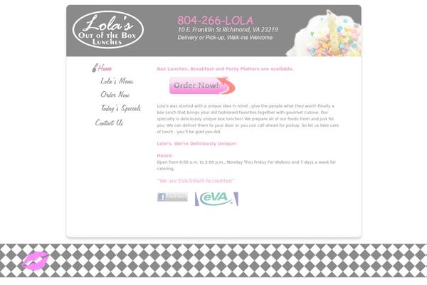 lolaslunches.com site used Lolas_wp